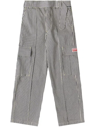 Kenzo Striped "blue" Straight Trousers