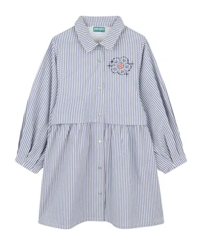 KENZO STRIPED BUTTON-UP DRESS