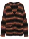 Kenzo V-neck Cardigan Front Pockets In Black