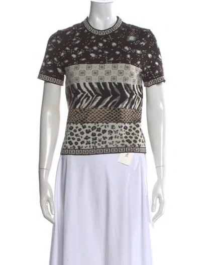 Pre-owned Kenzo Striped Crew Neck Sweater In Black