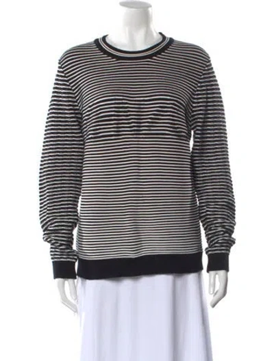 Pre-owned Kenzo Striped Crew Neck Sweater In Multi