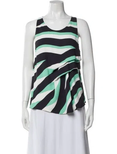 Pre-owned Kenzo Striped Crew Neck Top In Multi
