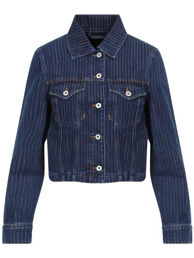 Kenzo Cropped Jacket In Blue