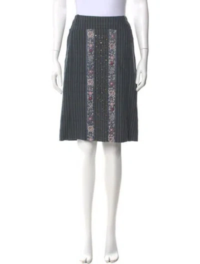 Pre-owned Kenzo Striped Knee-length Skirt In Multi