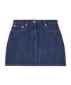 Kenzo Striped Mini Skirt In Blue