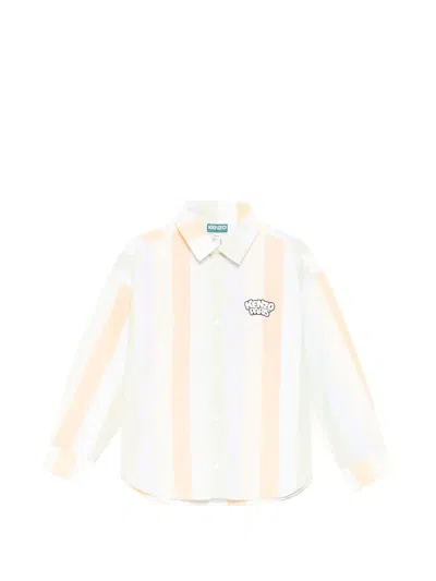 Kenzo Kids' Striped Shirt In White