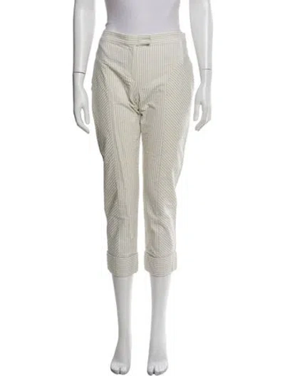 Pre-owned Kenzo Striped Straight Leg Pants In Multi