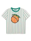 Kenzo Striped T-shirt In Green