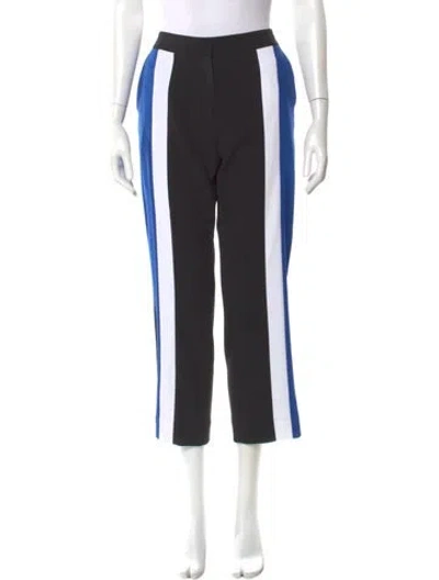 Pre-owned Kenzo Striped Wide Leg Pants In Black