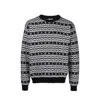 Kenzo Striped Wool Sweater In Gray