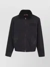 Kenzo Stylish Jacket With Embroidered Design And Pockets In Black