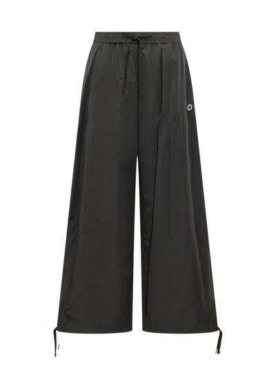 Kenzo Stylish Trousers With Adjustable Waistband In Black