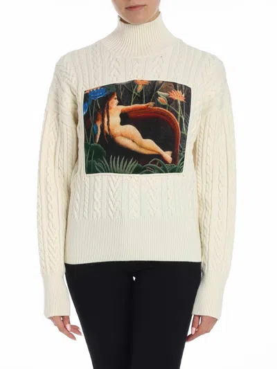 Kenzo Cream-color Sweater Collaboration Memento 3 In Crema
