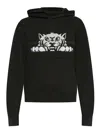 Kenzo Felpa In Cotone Nero Uomo In Black