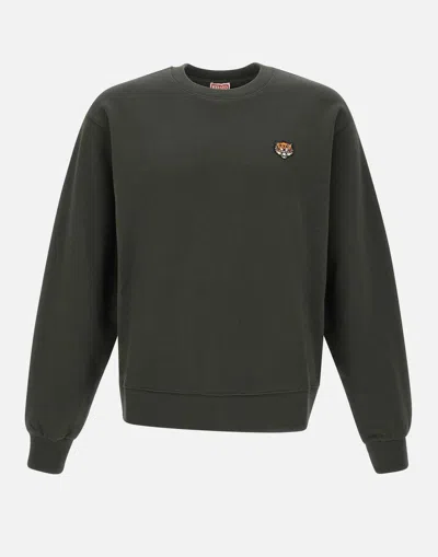 Kenzo Cotton Sweatshirt In Green