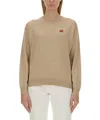 Kenzo Women's Jersey With Logo Patch In Multi