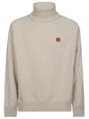 Kenzo Rws Boke Flower Turtle Neck Sweater In Brown