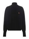 Kenzo Boke Flower Turtleneck Wool Sweater