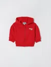 Kenzo Red Sweatshirt For Baby Girl With Logo In Red