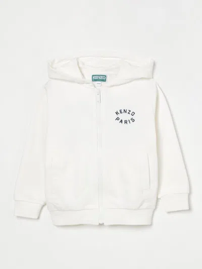 KENZO SWEATER KENZO KIDS KIDS COLOR WHITE,G57495001