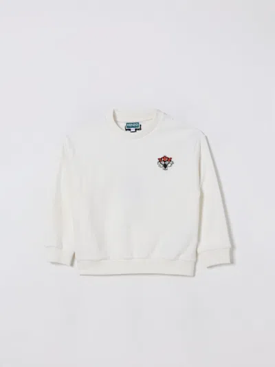 KENZO SWEATER KENZO KIDS KIDS COLOR WHITE,H61741001