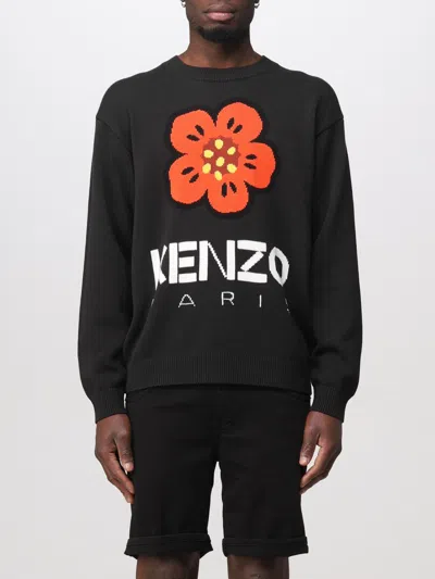 KENZO SWEATER KENZO MEN COLOR BLACK,D87126002