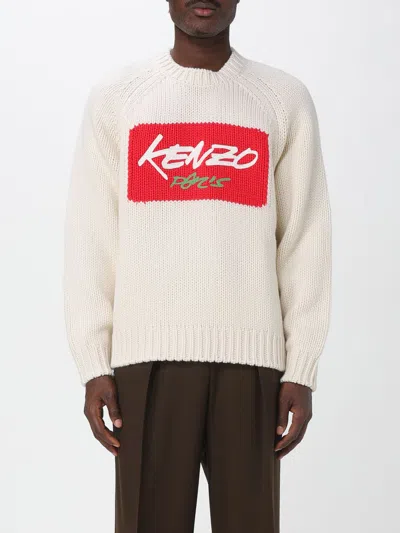 KENZO SWEATER KENZO MEN COLOR WHITE,H35934001