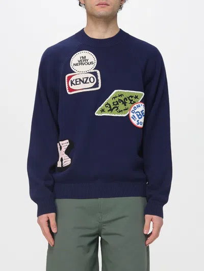 Kenzo Sweater Men  In Blue