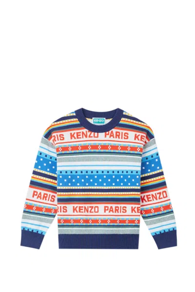 Kenzo Kids' Sweater In Blue