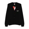 Kenzo Cardigan Boke Flower In Black