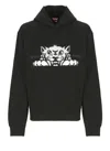 Kenzo Felpa In Cotone Nero Uomo In Black