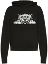 Kenzo Felpa In Cotone Nero Uomo In Black