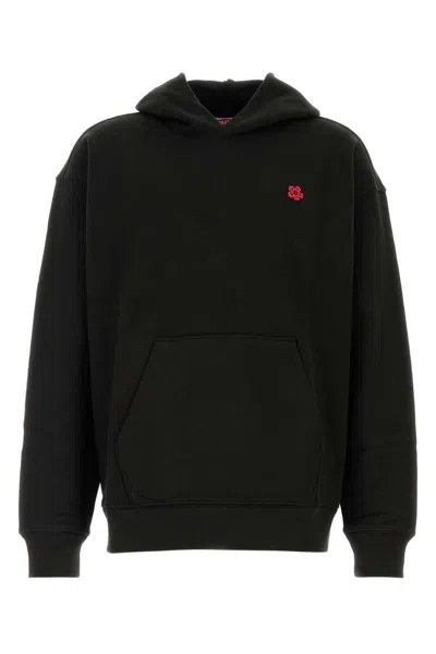Kenzo Black Embroidered Logo Hoodie