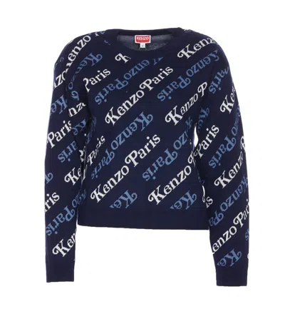 Kenzo Sweaters In Blue