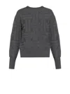 Kenzo Geometric-pattern Knitwear Sweater In Gray