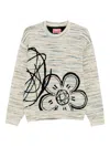 Kenzo Men Wool Bland Jumper In White