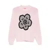 Kenzo Pink Cotton Blend Sweater In Pink