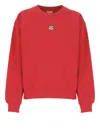 Kenzo 'lucky Tiger' Classic Embroidered Sweatshirt In Red