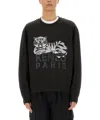 Kenzo "happy Tiger" Sweatshirt In Black