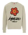 Kenzo Relaxed Fit Floral Graphic Sweatshirt In Neutral