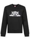 Kenzo Sweatshirt With A Distinctive Tiger Head In Black