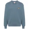 Kenzo 'lucky Tiger' Embroidered Classic Sweatshirt In Blue