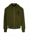 Kenzo X Futura 2000 Flower-printed Zip-up Hoodie In Green