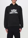 Kenzo Felpa In Cotone Nero Uomo In Black