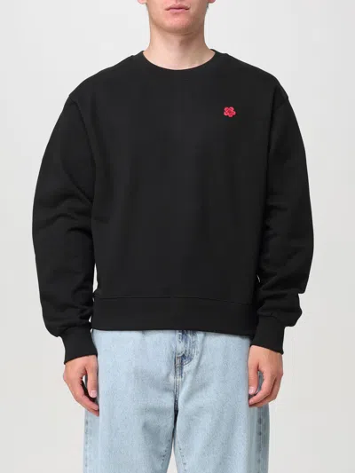 Kenzo Felpa Con Dettaglio Boke Flower In Black