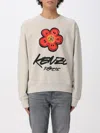Kenzo Relaxed Fit Futura Classic Sweatshirt With Vibrant Graphic In Gray