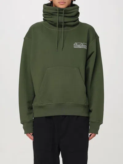 Kenzo Kube Snood Sweatshirt In Kaki
