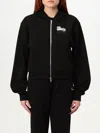 Kenzo Printed Logo Hoodie In Cotton In Black