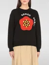 Kenzo Felpa In Cotone Nero  Donna