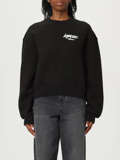 KENZO SWEATSHIRT KENZO WOMAN COLOR BLACK,H22374002